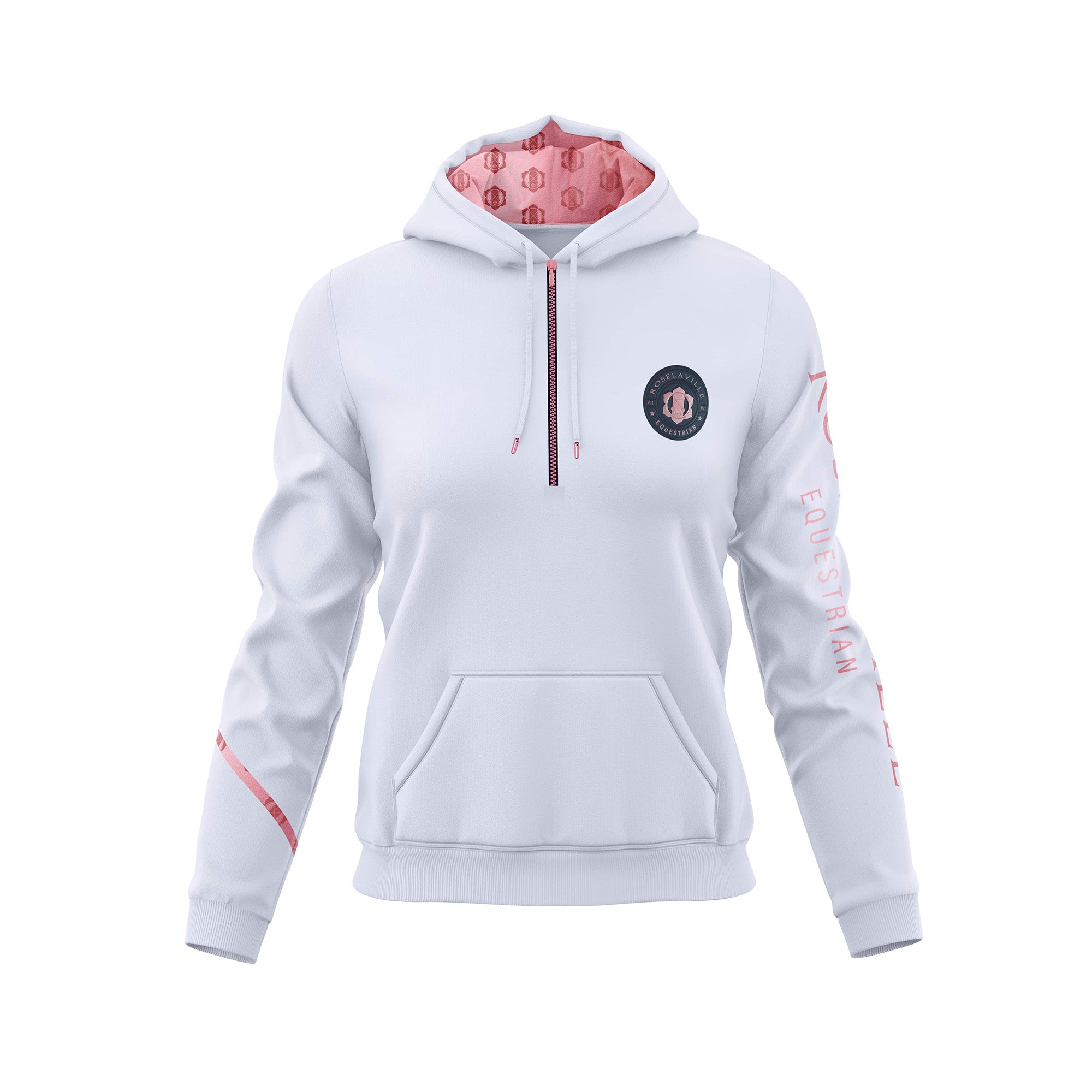 Adore Series Outdoor 1/4 Zip Hoodie in White by RL