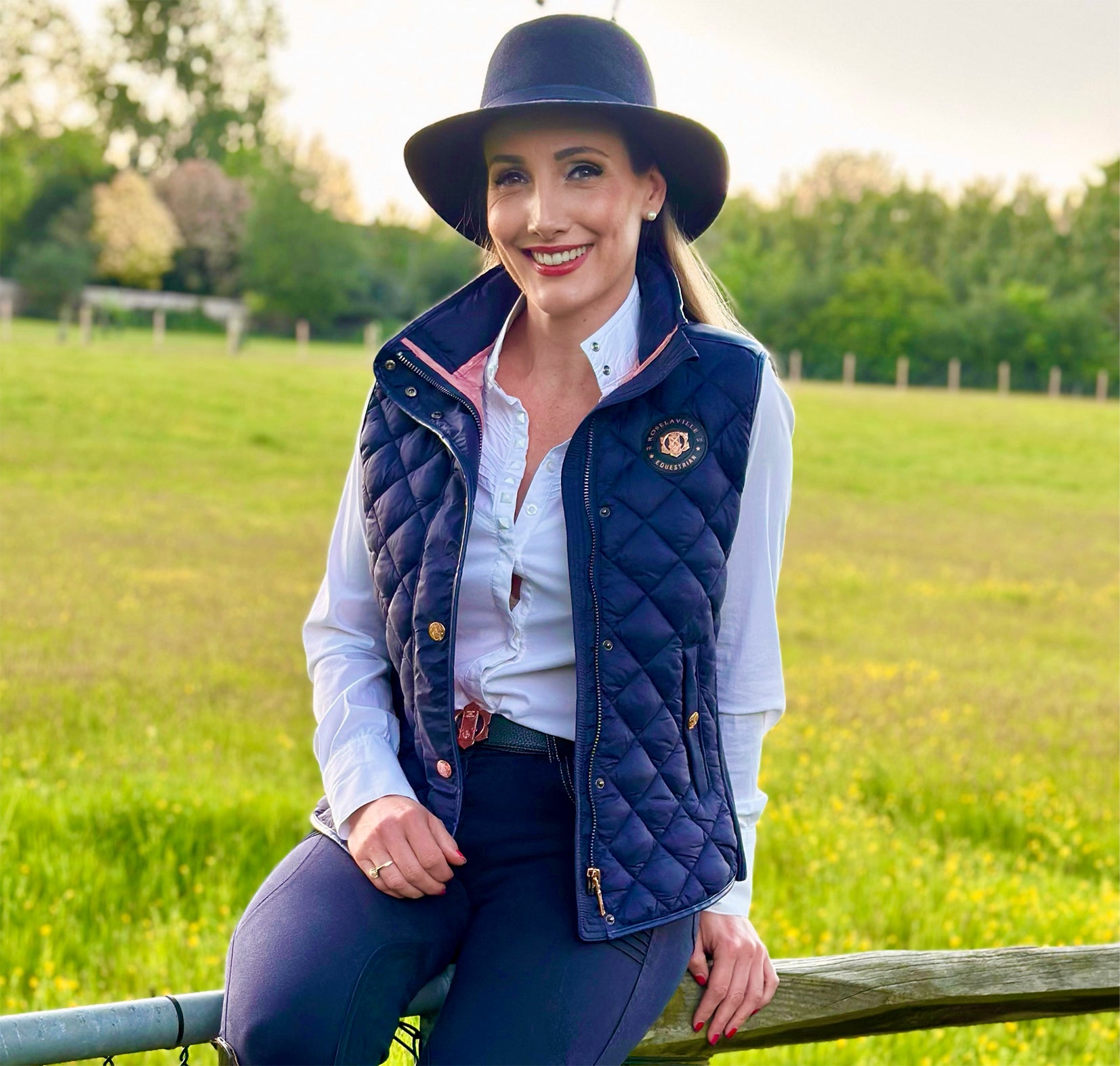 RL Adore Series Riding Gilet in Navy Blue